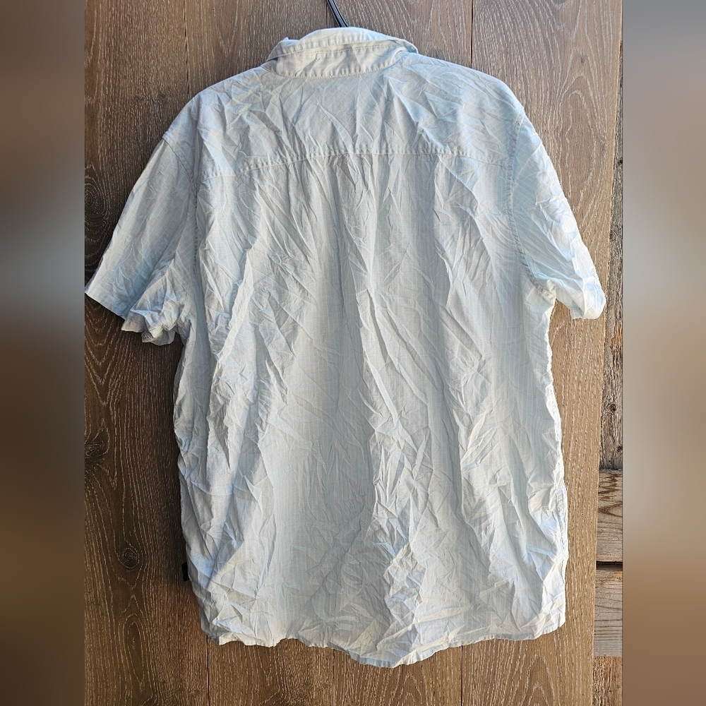 Patagonia Organic Cotton Shirt - Light Blue XXL Button Up Short Sleeve - Picture 4 of 4